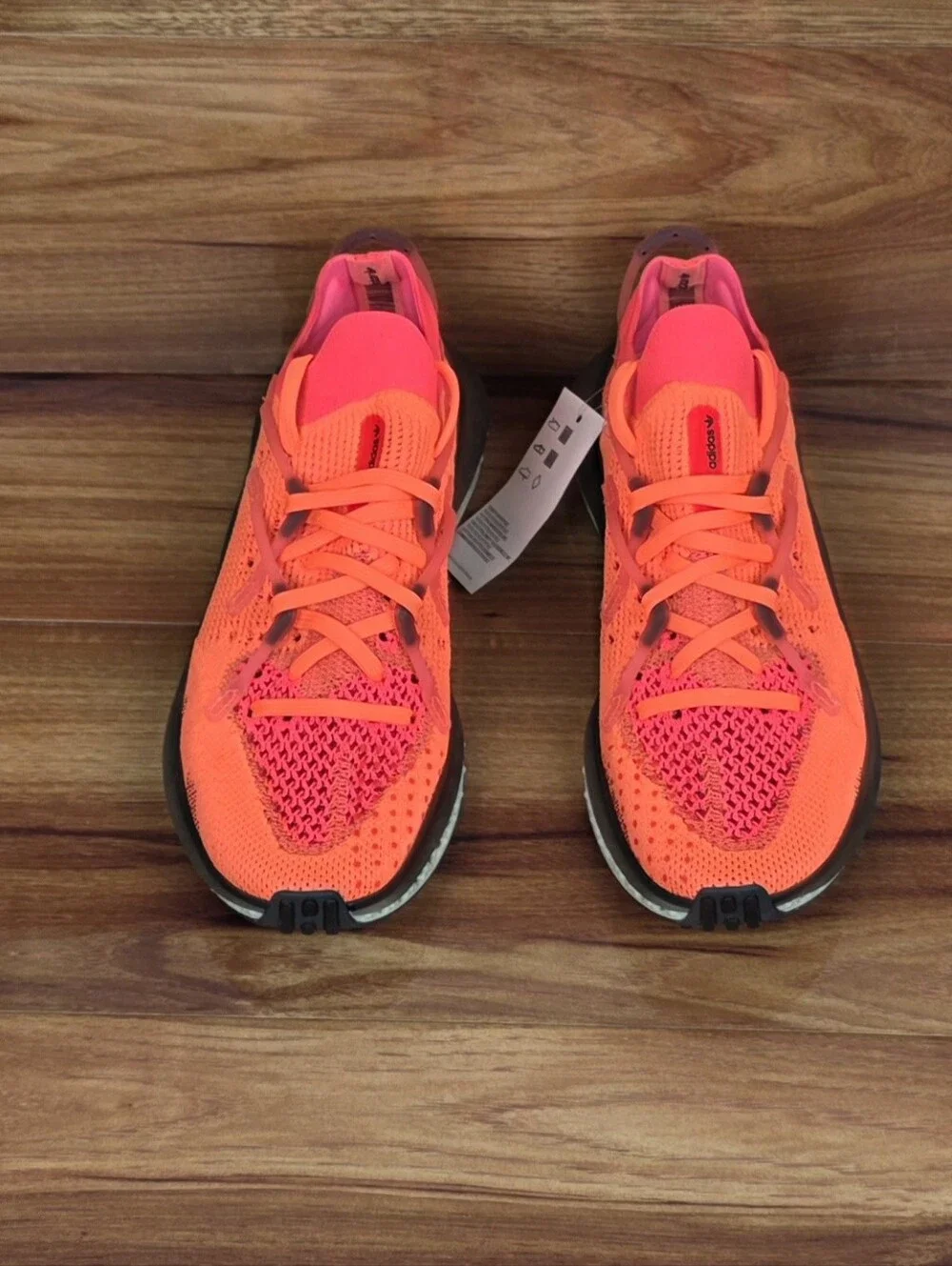 Adidas 4D Fusio Screaming Orange FY5929 Primeknit Mens Size 6 Women's Size 7.5
